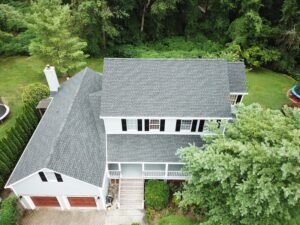 Gray shingle roof replacement project in Middletown, NJ.