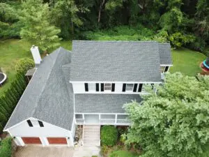 Gray shingle roof replacement project in Middletown, NJ.