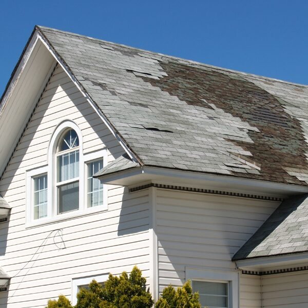 Roof in need of repair by roofers in Middletown, NJ.