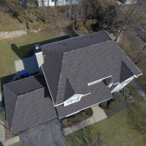 New roof on a large home by a roofing contractor in Middletown Township, NJ.